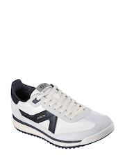 Skechers White Court & Classics 92 Spective Trainers - Image 3 of 4