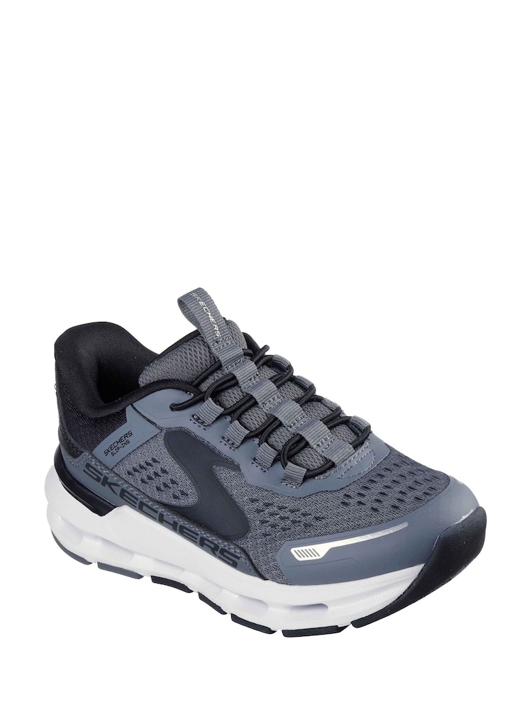 Skechers Grey Glide-Step Plus Vista-Lane Trainers - Image 1 of 4