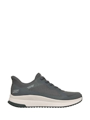 Skechers Grey Bobs Sport Squad Chaos 4 Trainers - Image 1 of 4