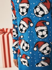 Navy/Red Christmas Jumper (3mths-16yrs) - Image 3 of 3