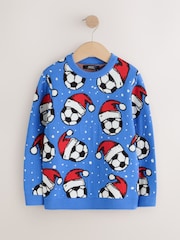 Navy/Red Christmas Jumper (3-16yrs) - Image 4 of 7