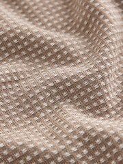 Neutral Textured Knitted Popper Neck Polo Shirt (3mths-7yrs) - Image 7 of 8