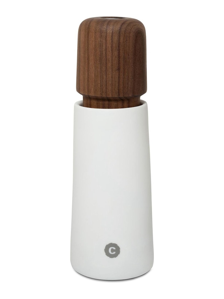 Crush Grind Porcelain White or Walnut Stockholm Salt or Pepper Grinder 11cm - Image 1 of 1