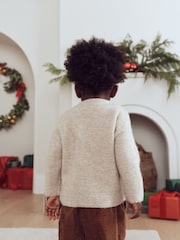 Ecru Christmas Crew Neck Jumper (3mths-7yrs) - Image 3 of 9