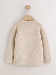 Ecru Christmas Crew Neck Jumper (3mths-7yrs) - Image 7 of 9