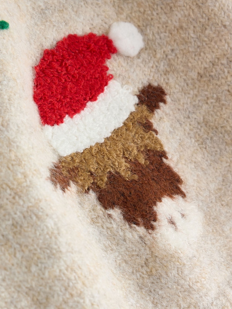 Ecru Christmas Crew Neck Jumper (3mths-7yrs) - Image 9 of 9 Ecru Christmas Crew Neck Jumper (3mths-7yrs) - Image 9 of 9