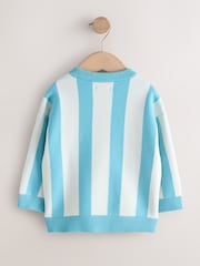 Көк - Christmas Knitted Crew Neck Cardigan (3mths-10yrs) - 7суретінің 5 суреті