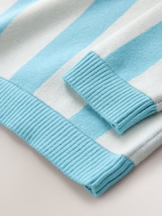 Көк - Christmas Knitted Crew Neck Cardigan (3mths-10yrs) - 7суретінің 7 суреті