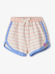 Hatley Light Pink Elephant Eyelet Trim Tee And Short Set - Image 3 of 4
