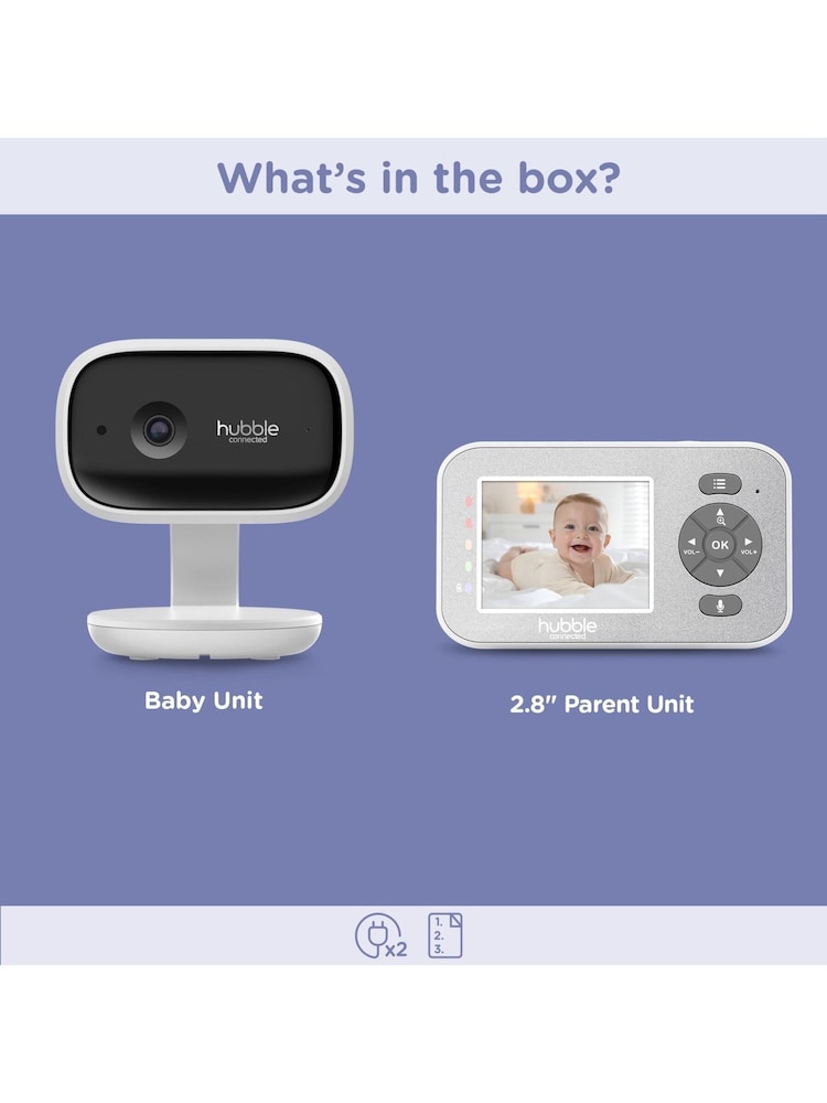 Hubble White Nursery Explore 2.8" Monitor - Image 12 of 12