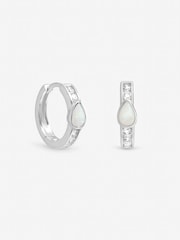 Inicio Opal Huggie Hoops - Bild 1 von 3