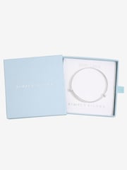 Inicio Silver Tone Christening Heart Bangle - Gift Box - Image 1 of 1
