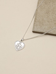 علبة هدية لعقد بتعليقة قلب وSt Christopher من Inicio - Image 3 of 4