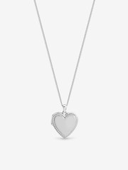 Inicio Sterling Silver Plated Personalised Heart Locket Gift Pouch - Image 1 of 1