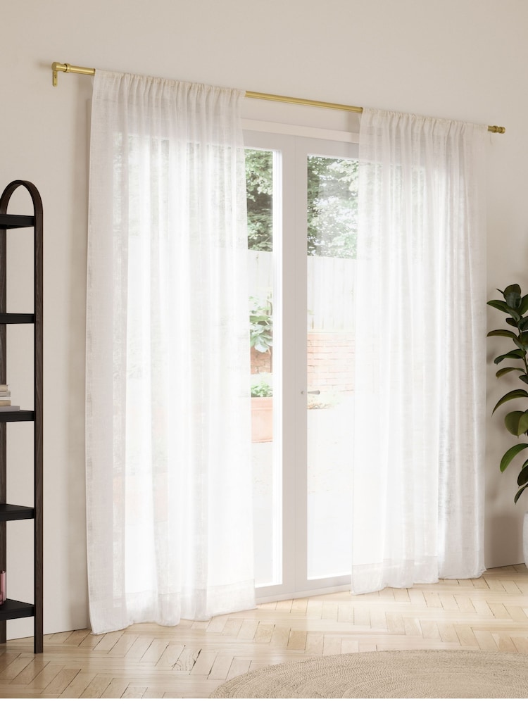 Umbra BRASS Cappa Curtain Pole 168- 305cm - Image 1 of 5