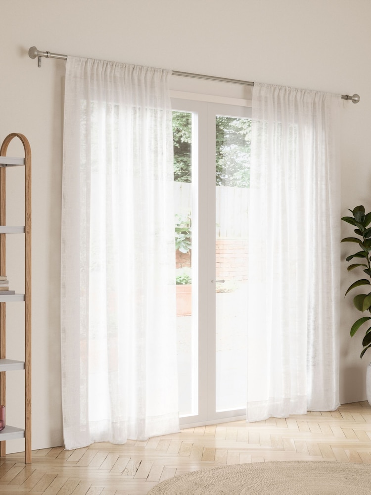 Umbra NICKEL Ella Curtain Pole 91- 183cm - Image 1 of 5