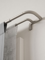 Umbra Nickel Twilight Double Curtain Pole 76- 213cm - Image 3 of 5