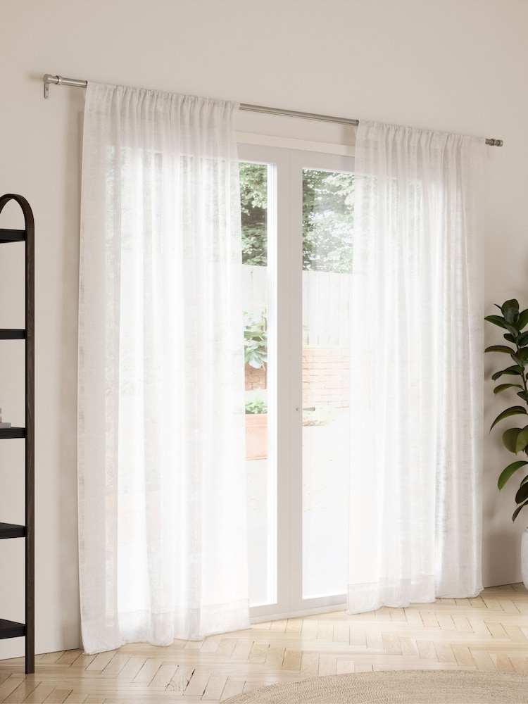 Umbra Nickel Cappa Curtain Pole 91- 168cm - Image 1 of 5