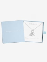 Simply Silver 925 Sterling Silver Christening Charm Necklace Gift Box - Image 2 of 2