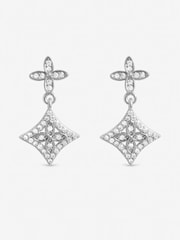 Inicio Silver Double Drop Clover Earrings - Image 1 of 2