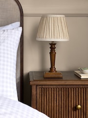 Laura Ashley 2 Pack Wood Tate Table Lamp - Image 2 of 6