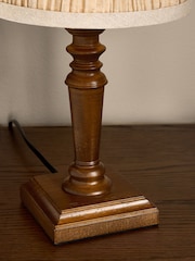 Laura Ashley 2 Pack Wood Tate Table Lamp - Image 4 of 6