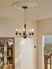 Laura Ashley Wood Tate Wood Chandelier Ceiling Light - Image 1 of 6