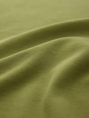 Green Plain Embroidered T-Shirt - Image 2 of 3