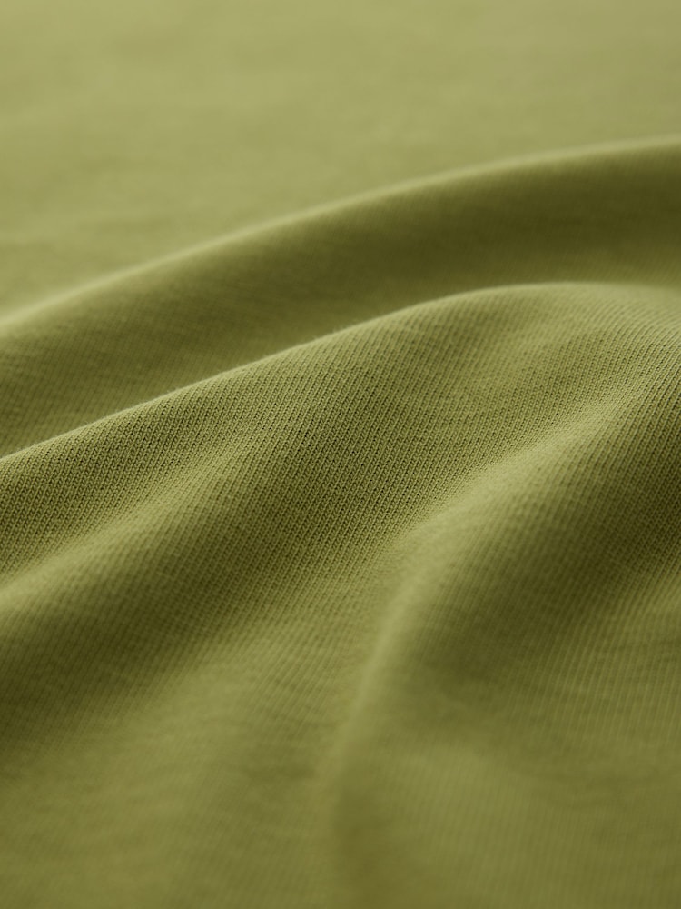Green Plain Embroidered T-Shirt - Image 2 of 3 Green Plain Embroidered T-Shirt - Image 2 of 3
