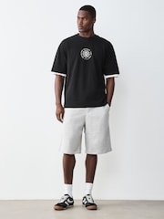 Black Records Relaxed Fit Graphic Print Heavy Weight T-Shirt - Image 2 of 10