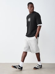 Black Records Relaxed Fit Graphic Print Heavy Weight T-Shirt - Image 4 of 10