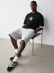 Black Records Relaxed Fit Graphic Print Heavy Weight T-Shirt - Image 5 of 10