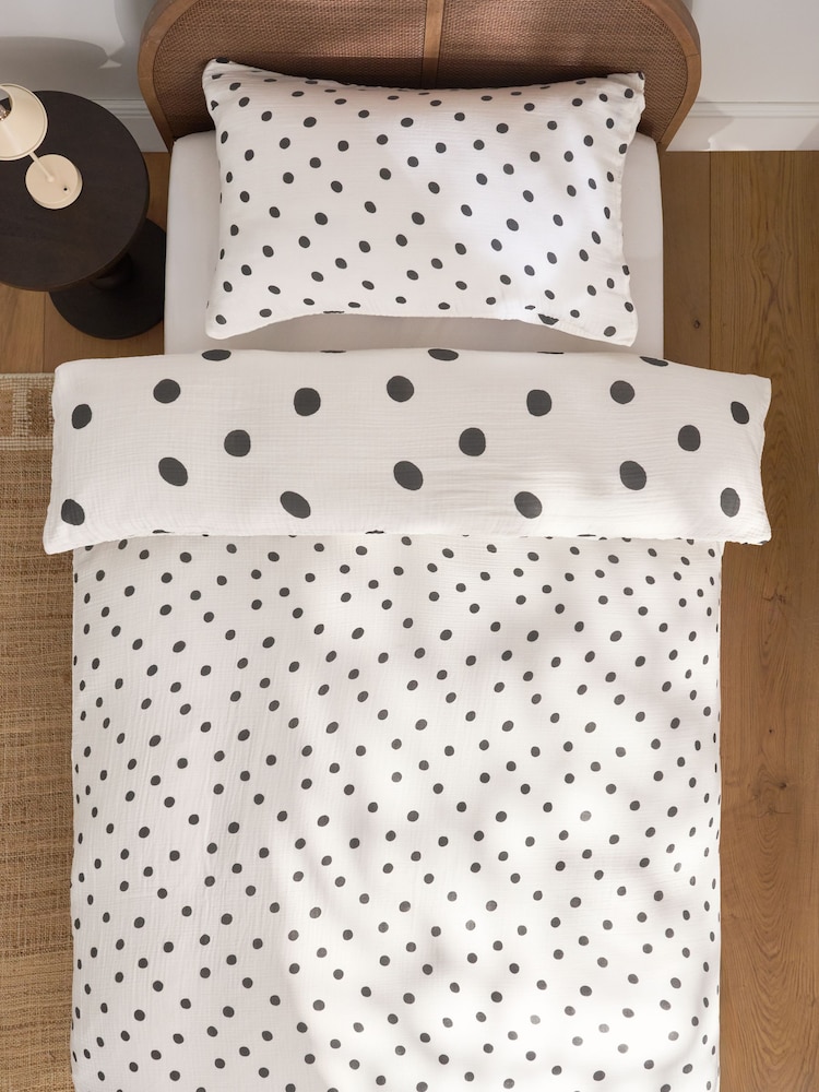 Muslin Duvet Cover and Pillowcase Set - 4 paveikslėlis iš 4