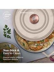 Barbary and Oak Cashmere Nattura Cast Iron Casserole 2.2L Cooking Pot - Image 4 of 9