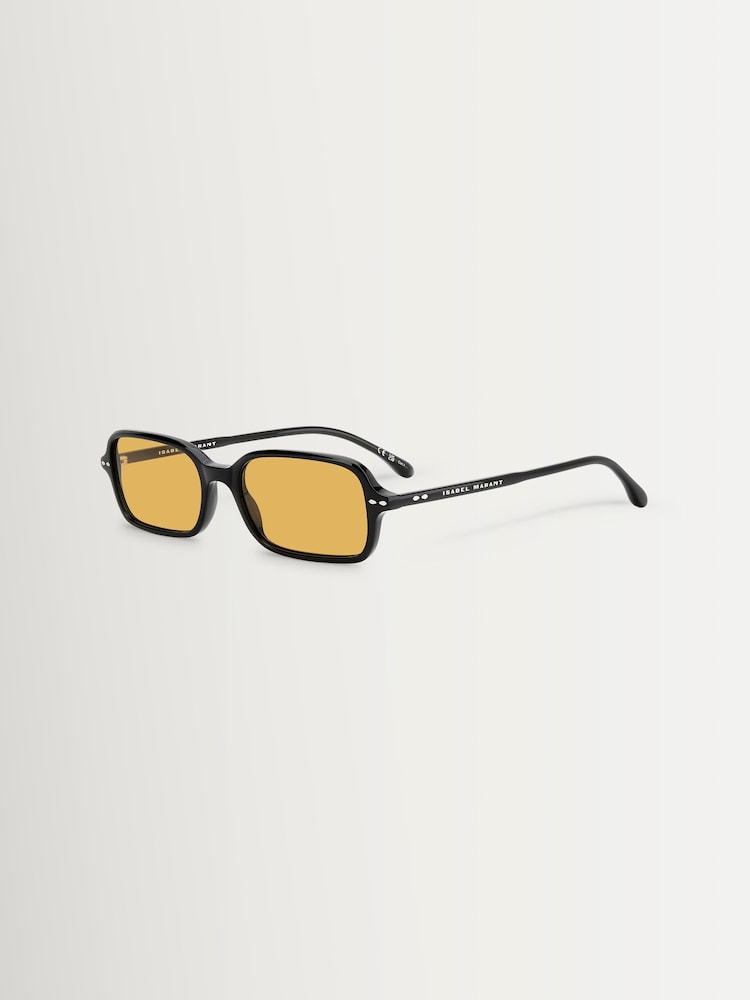 Isabel Marant Black Rectangular Sunglasses - Image 1 of 4