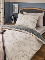 Linear Gamer Cotton gamer Duvet Cover and Pillowcase Set - Image 2 of 6
