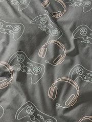 Linear Gamer Cotton gamer Duvet Cover and Pillowcase Set - Image 5 of 6