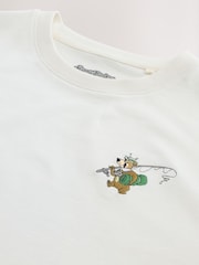White Yogi Bear Relaxed Fit Graphic T-Shirt - Image 3 of 4