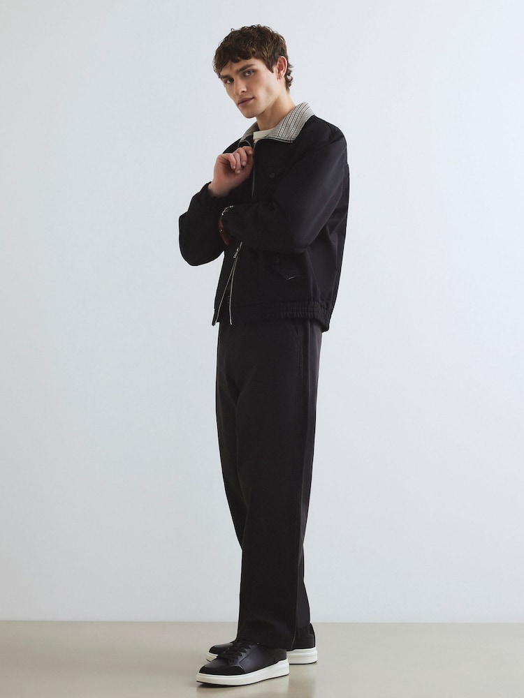 River Island Black Check Lined Harrington Jacket - Image 2 of 4