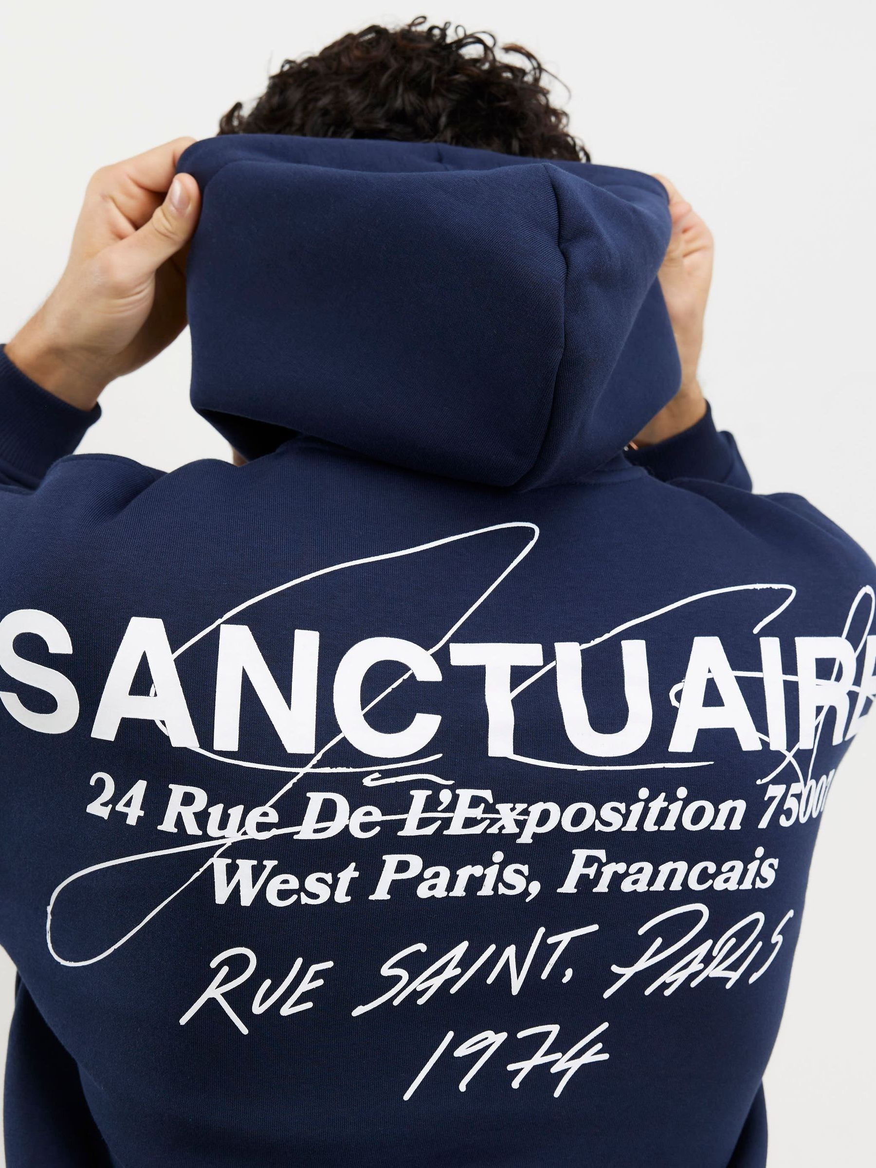 Buy River Island Blue Oversized Sanctuaire Hoodie from Next USA