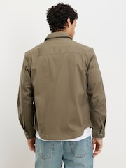 River Island Green Regular Fit Zip Overshirt - Image 2 of 4