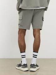 River Island Grey Skinny Stretch Cargo Shorts - Image 2 of 4