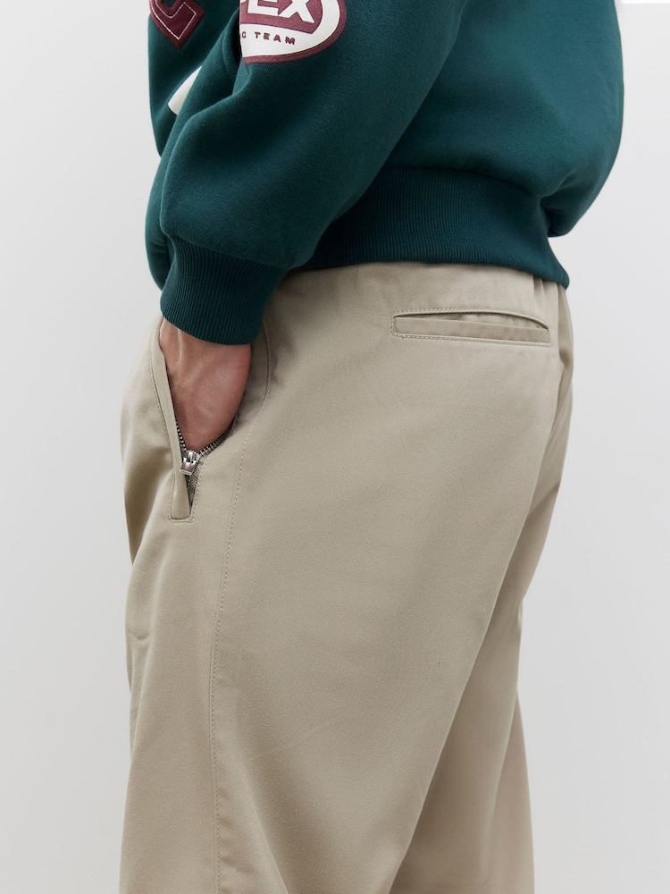 River Island Natural Straight Leg Elasticated Waist Trousers - Image 4 of 4 River Island Natural Straight Leg Elasticated Waist Trousers - Image 4 of 4