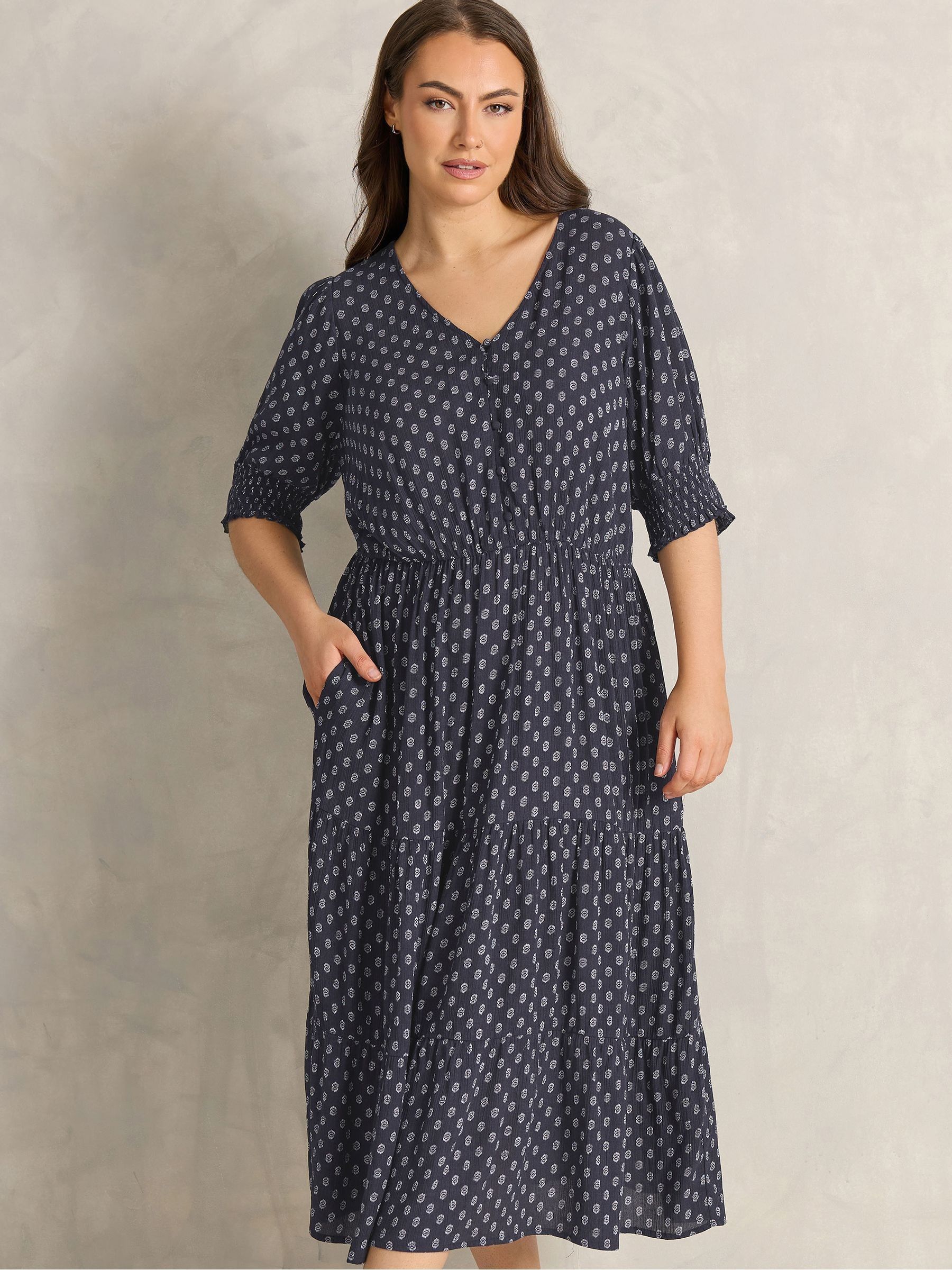 Evans Women's Blue Boho Dress
