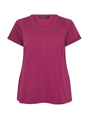 אדום - Evans חולצת טי במרקם לא אחיד - תמונה 5 מתוך 5