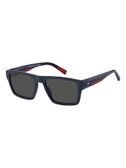 Tommy Hilfiger Blue Square Flat Top Sunglasses - Image 1 of 5