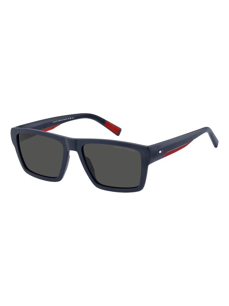Tommy Hilfiger Blue Square Flat Top Sunglasses - Image 1 of 5
