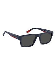 Tommy Hilfiger Blue Square Flat Top Sunglasses - Image 2 of 5