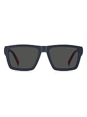 Tommy Hilfiger Blue Square Flat Top Sunglasses - Image 3 of 5