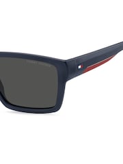 Tommy Hilfiger Blue Square Flat Top Sunglasses - Image 5 of 5